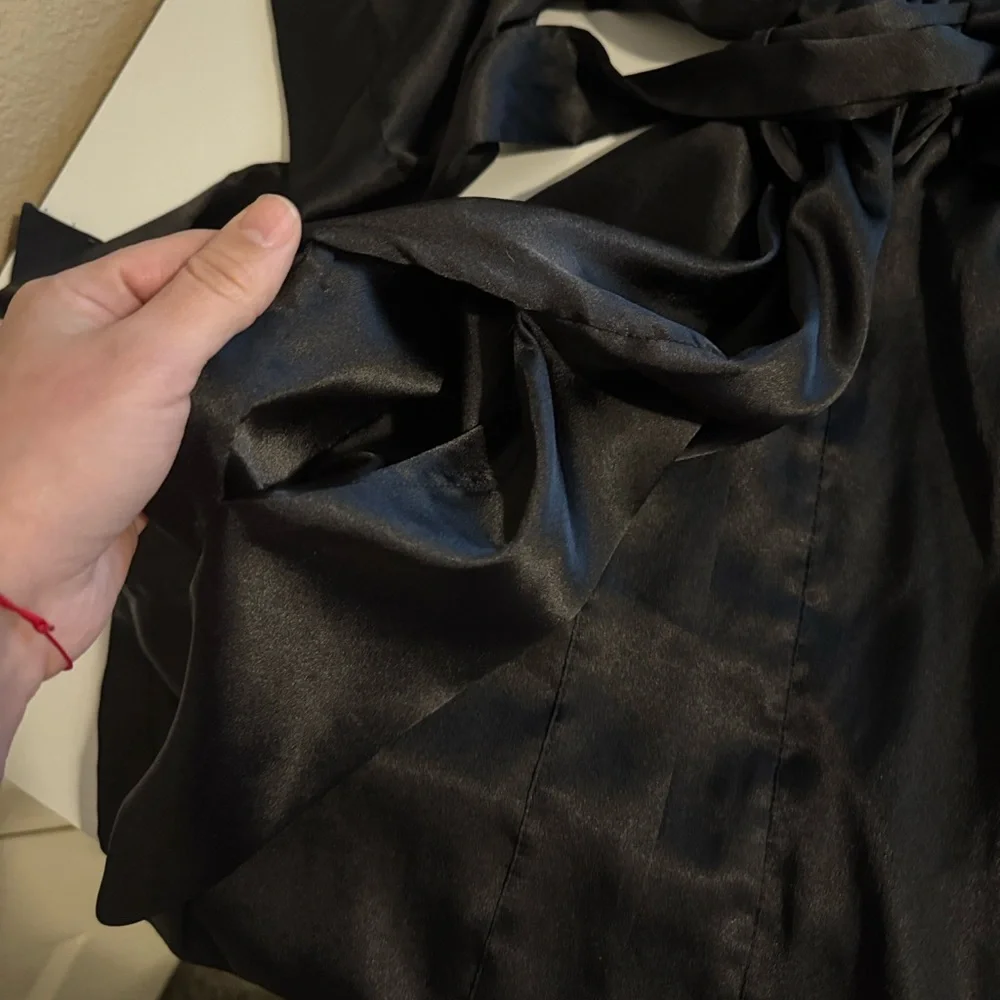 Victoria's Secret Black Satin Robe - Picture 5 of 5
